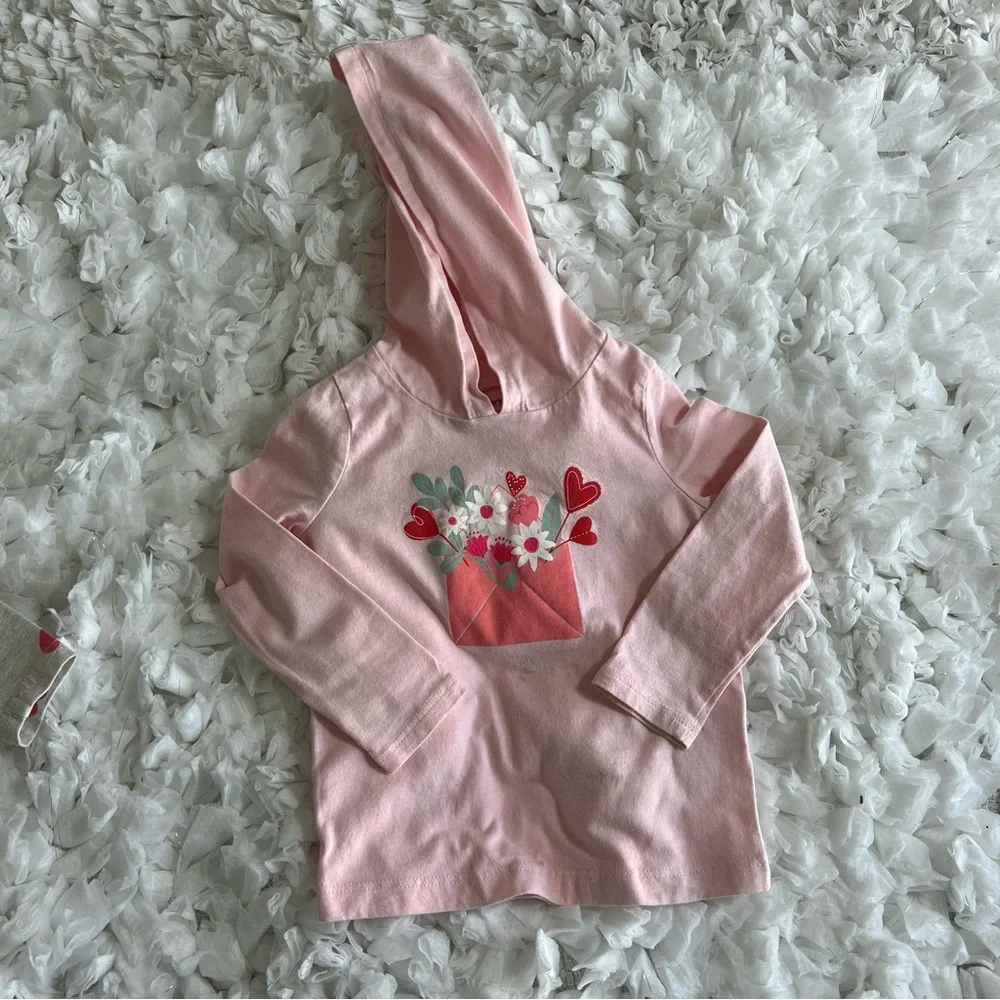 Baby‎ 2-Piece Valentine's Heart Hooded Top & Legging Set. SIZE 18 MONTHS